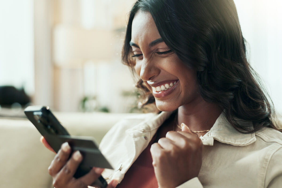 Improved-Customer-Experience-a-girl-happy-to-see-easy-and-secure-payment
